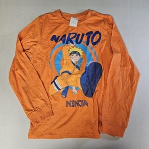Orange Naruto‎ Ninja Long Sleeve Shirt Large